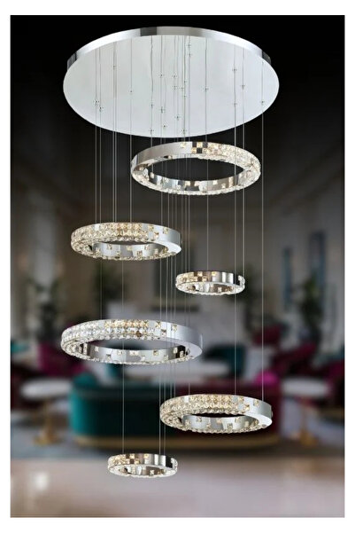 RONİSU AYDINLATMA Perla Ledli Özel Tasarım Taşlı Avize RA-AVZ- 2851-97-64