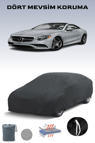 Breen غطاء سيارة مرسيدس S 63 AMG كوبيه (C217) أسود اللون، موديلات 2014 - 2017...