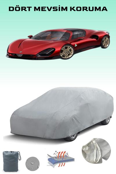 Breen غطاء سيارة ألفا روميو 33 سترادالي رمادي اللون، غطاء سيارة، خيمة سيارة