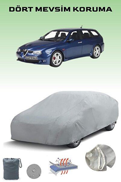 Breen غطاء سيارة ألفا روميو 156 جي تي ايه سبورت واجن باللون الرمادي، غطاء سيارة، خيمة سيارة