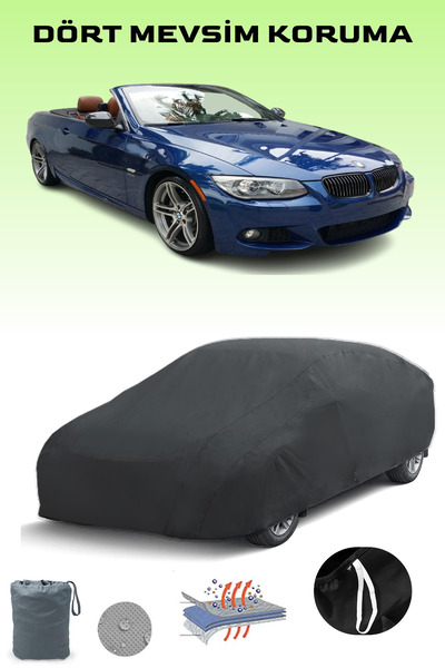 Breen غطاء سيارة أسود لسيارة بي إم دبليو الفئة الثالثة كابريوليه (E93) 2010 - 2013، غطاء سيارة، خيمة سيارة