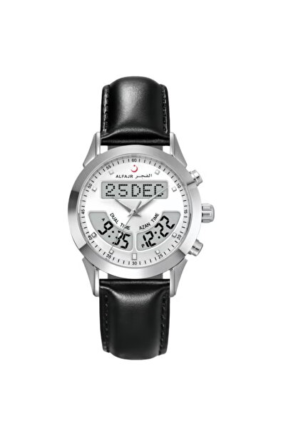 Al-Fajr Men's Luxury Premium Black Leather Watch