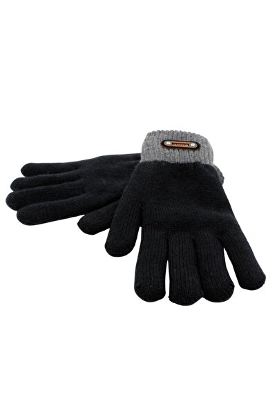 Antonio Men's gloves, Antonio, plush inner lining, black and gray color, one ...