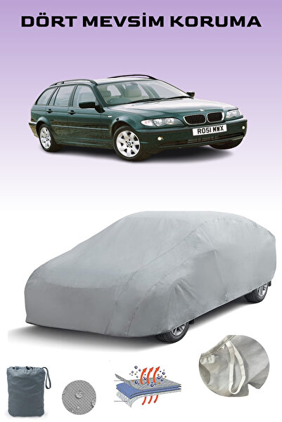 Breen غطاء سيارة رمادي لسيارة بي إم دبليو الفئة الثالثة تورينج (E46) 2001 - 2005، غطاء سيارة، خيمة سيارة