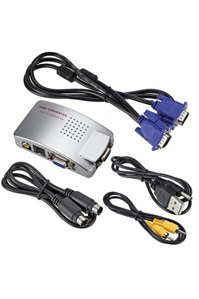 PrimeX Plus PrimeX SL-AV201 VGA TO VIDEO Çevirici, Vga To Svideo, RCA Görüntü çevirici