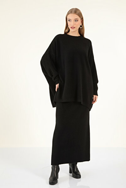 My City 40803 - Stylish Comfortable Soft Textured Knit Skirt Sweater Women's Set