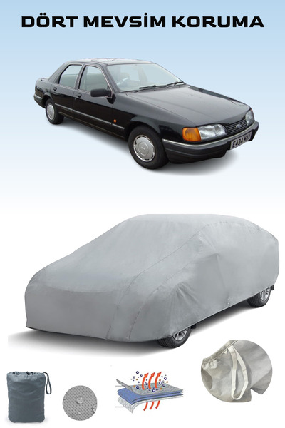 Breen غطاء سيارة فورد سييرا سيدان 2 باللون الرمادي، غطاء سيارة، خيمة سيارة
