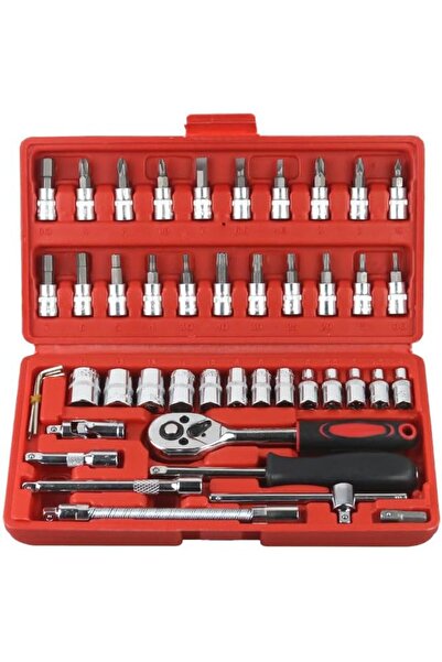 Generic 46-Piece Ratcheting Wrench and Screwdriver Set - Quick, Efficient Automotive Repair and Maintenance