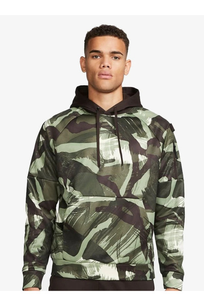 Nike DQ6949-220 Therma FIT Hoodie Camo Erkek Sweatshirt