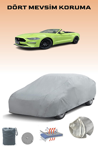 Breen غطاء سيارة فورد موستانج كونفيرتيبل 4 باللون الرمادي، غطاء سيارة، خيمة سيارة