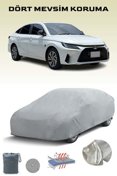 Breen غطاء سيارة تويوتا فيوس 3 رمادي اللون، غطاء سيارة، خيمة سيارة
