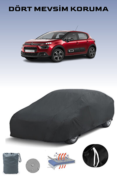 Breen غطاء سيارة سوداء لسيتروين C3 موديلات 2016 - 2021، غطاء سيارة، خيمة سيارة