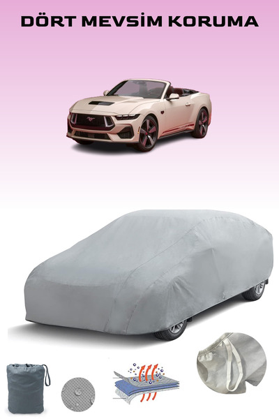 Breen غطاء سيارة فورد موستانج كونفيرتيبل VII باللون الرمادي، غطاء سيارة، خيمة...