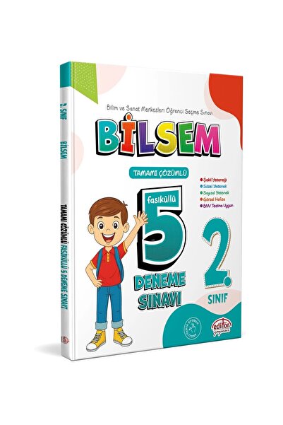 Editör Yayınevi 2. Sınıf Bilsem Tamamı Çözümlü 5 Deneme Sınavı