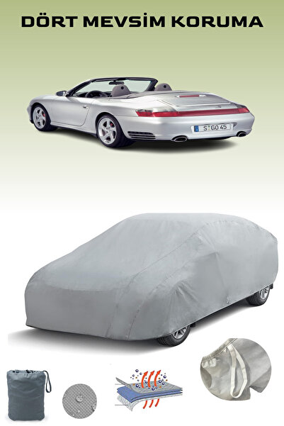 Breen Gray Porsche 911 Carrera 4S Cabriolet (996) 2003 - 2005 Car Cover, Auto Cover, Car Tent
