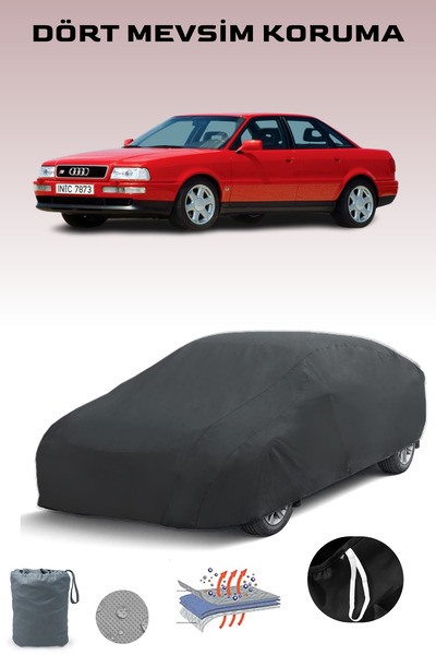 Breen غطاء سيارة أسود لأودي 80 S2 (B4) موديلات 1993 - 1995، غطاء سيارة، خيمة سيارة