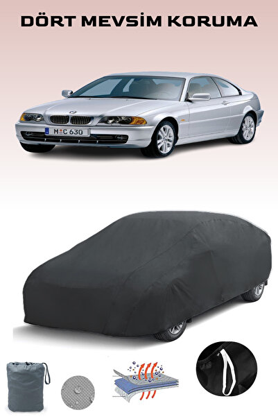 Breen غطاء سيارة أسود لسيارة بي إم دبليو الفئة الثالثة كوبيه (E46) موديلات 1999 - 2003، غطاء سيارة، خيمة سيارة