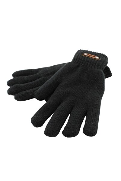 Antonio Men's gloves, Antonio, plush inner lining, black color, one size