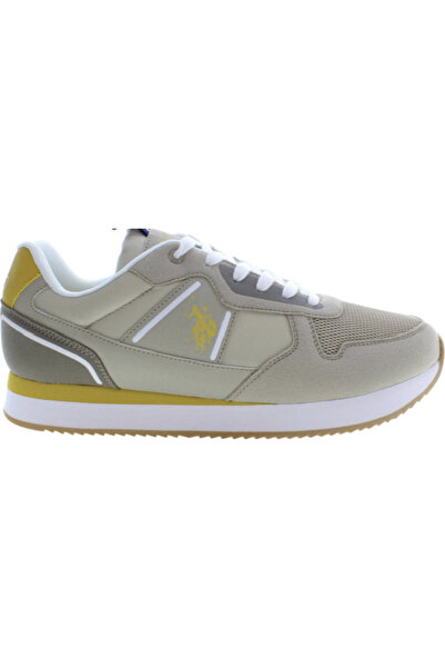 U.S. Polo Assn. U.S. Polo sports shoes, men, beige, model NOBIL004M3HT3, sports design with laces and logo, 44