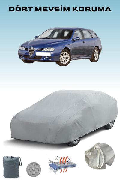 Breen غطاء سيارة ألفا روميو 156 سبورت واجن باللون الرمادي، غطاء سيارة، خيمة سيارة
