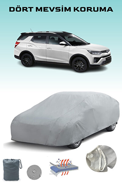 Breen Gray Ssangyong Tivoli Grand Car Tarpaulin, Auto Cover, Car Tent