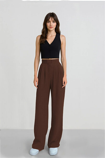 motina Morena Women's High Waist Velcro Waist Palazzo Pants 2026