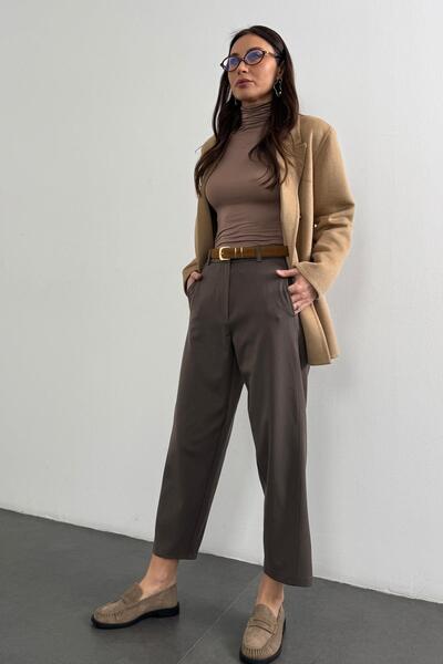 5in1Canpolat Vizon Havuç Kesim Kumaş Pantolon 9957