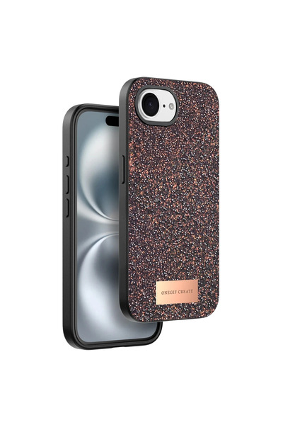 UnDePlus Apple iPhone 16E Case Glittery Shiny Silicone Bright Cover