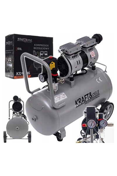 Kraft 2-piston air compressor, 50 liters, 290 l/min, 1.5 kW,