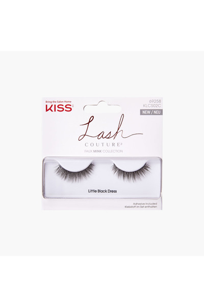 Kiss Cosmetics فستان أسود قصير من مجموعة KISS LASH COUTURE MINK COLLECTION KL...