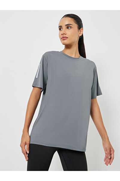 Styli Textured Dual Reflective Striped Top