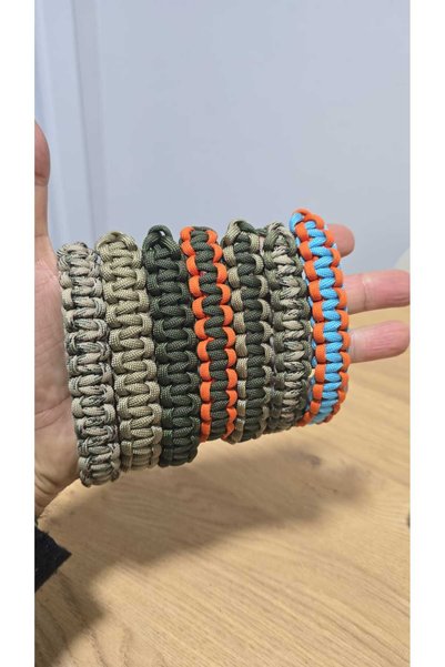 PARACORD Parachute Cord Bracelet - Mountaineering Camping Bracelet - Outdoor Bracelet - Cobra Style Bracelet