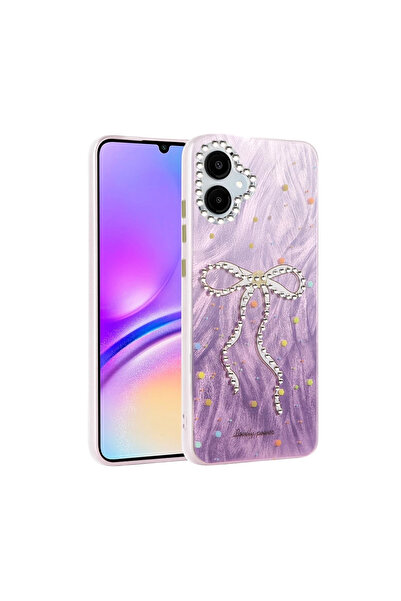 UnDePlus غطاء حماية لهاتف سامسونج جالاكسي A06 بنمط منقوش ملون ولامع