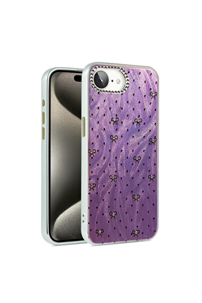 UnDePlus For Apple iPhone 16E Case Colorful Shiny Embossed Pattern Blade Cover