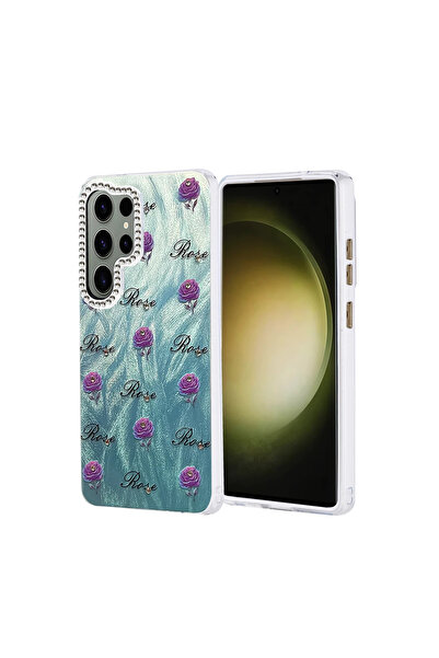 UnDePlus For Samsung Galaxy S25 Ultra Case Colorful Shiny Embossed Pattern Bl...
