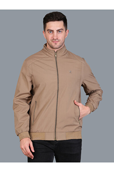 Fort Collins By Styli جاكيت رجالي بني اللون مقاوم للرياح
