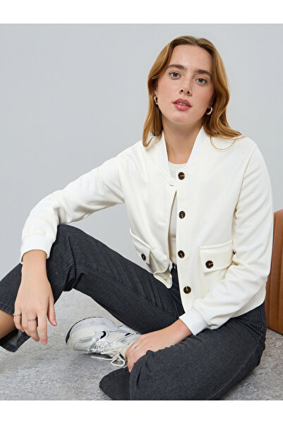 Take Two By Styli Women Solid Button Front Long Sleeve Jacket