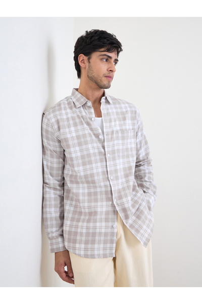 Styli Checked Regular Fit Long Sleeve Shirt