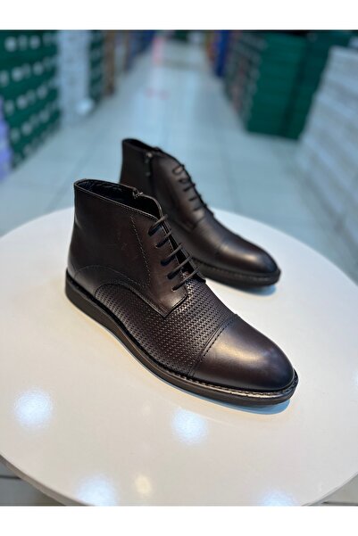 Alphus Cizme maro pentru bărbați cu șireturi Rego