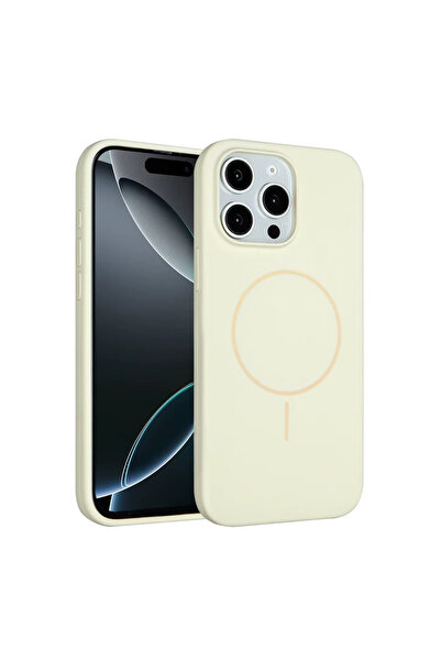 UnDePlus Apple iPhone 15 Pro Max Kılıf Lansaman Silikon M-Safe Magnetik Şarj ...