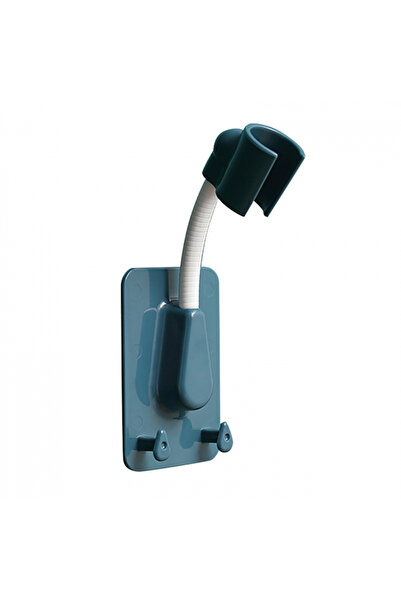 MaffStuff Self-Adhesive Shower Curtain Holder Blue 14x6cm