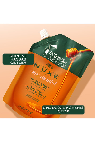 Nuxe Hassas Yüz Ve Vücut Yıkama Jeli-Torba Ambalaj