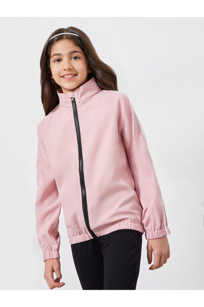 Styli Girls Pink Zip Up Jacket