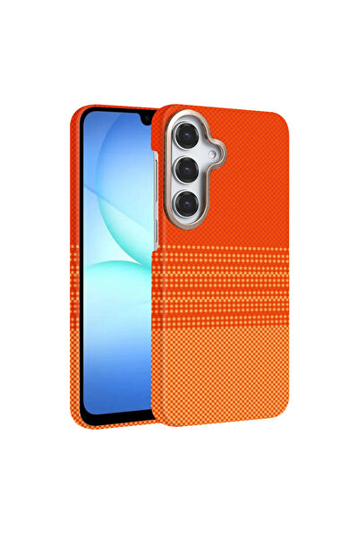 UnDePlus Samsung Galaxy S25 FE Kılıf Kevlar Desenli Karbon M-Safe Magnetik Şa...