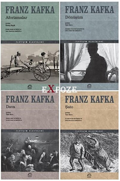 İletişim Yayınları Franz Kafka Seti 4 Kitap (Aforizmalar, Dönüşüm, Dava, Şato...