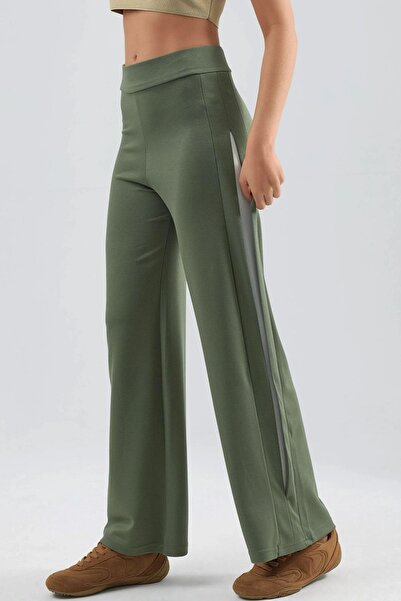 Hiccup Modal Textured Striped Detail Pants Berşan Collection
