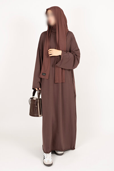 Vauva Pocket detailed Oversized dress hijab dress
