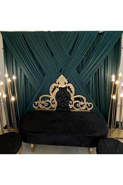 Marka ZÜMRÜT YEŞİLİ ÇAPRAZ PERDE FON