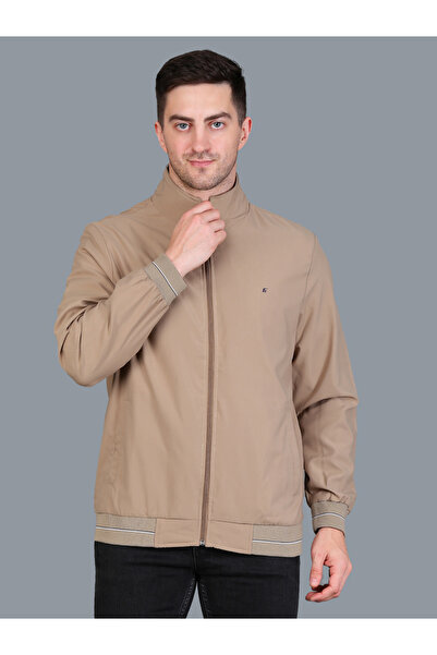 Fort Collins By Styli Men Beige Windbreaker Jacket