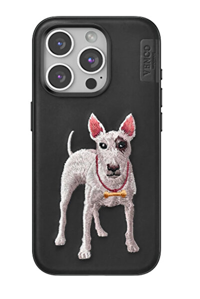 venco غطاء OZLSTOR لهاتف iPhone 15 Pro Max بنمط دائم (115229) - أسود